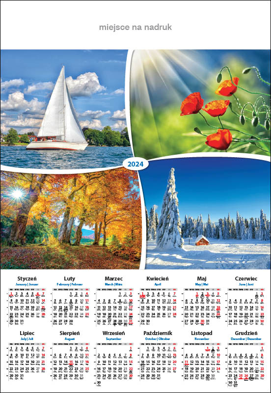 B01 Cztery pory roku kalendarz